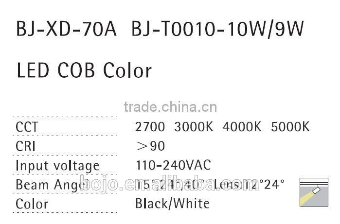 High CRI>90 Cob 10W Led track light