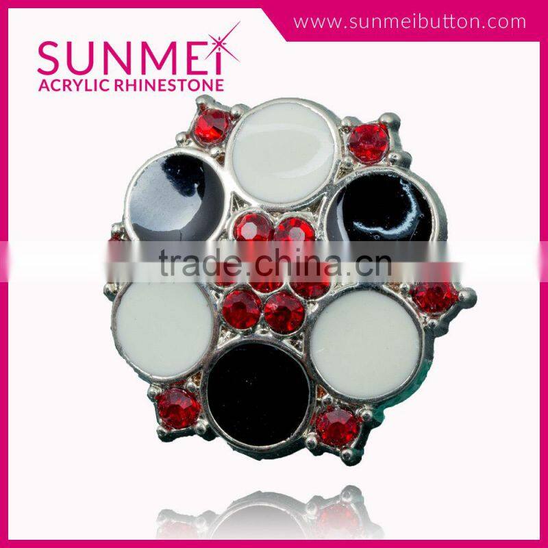 Factory Price Non Flat Back Large Rhinestone Buttons for Shoes