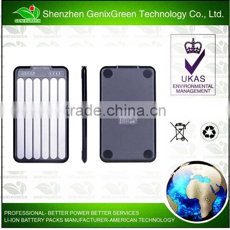 5000mah New skill in the market wireless Power Bank for cellphone chargers