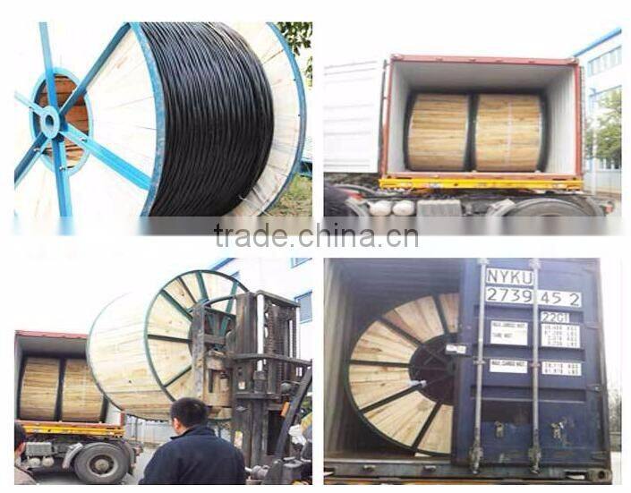 2016 8.7/10kV medium voltage 3-core copper conductor xlpe insulated steel wire armored PVC sheathed electrical power cable