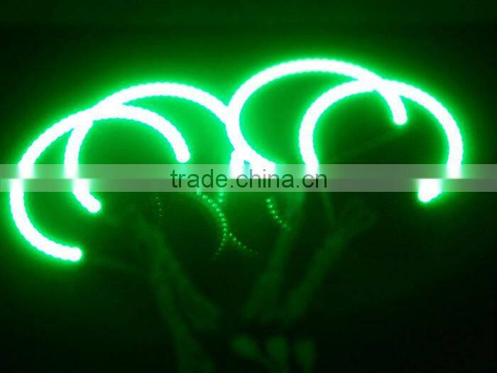 2014 Hot selling car led angel eyes 5050SMD RGB angel eyes for BMW E46 non-projector color changing with remote control