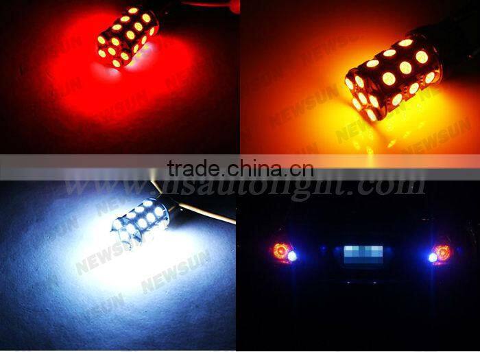 27 SMD 5050 LED T20 W21/5W 7443 Car Brake Light Turn signal Stop Reverse Light bulb 12V T20 led Tail Light Bulbs canbus free