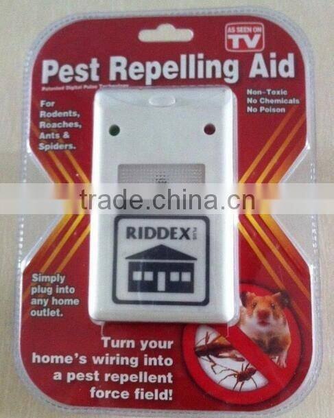 2016 hot sale ultrasonic repeller electronic pest repellent for mouse/Cockroach mosquito flies