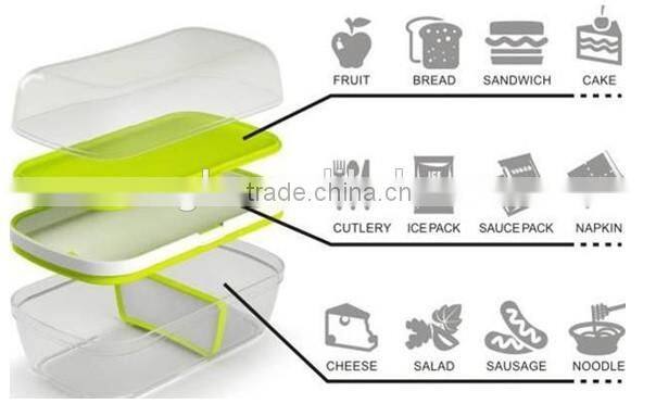 Set of 3 lunch set for office worker or school students as the best selling lunch bag set