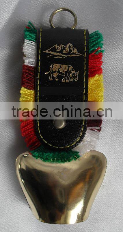 (A291) 2" souvenir metal cow bell A2-140 swiss style cowbell