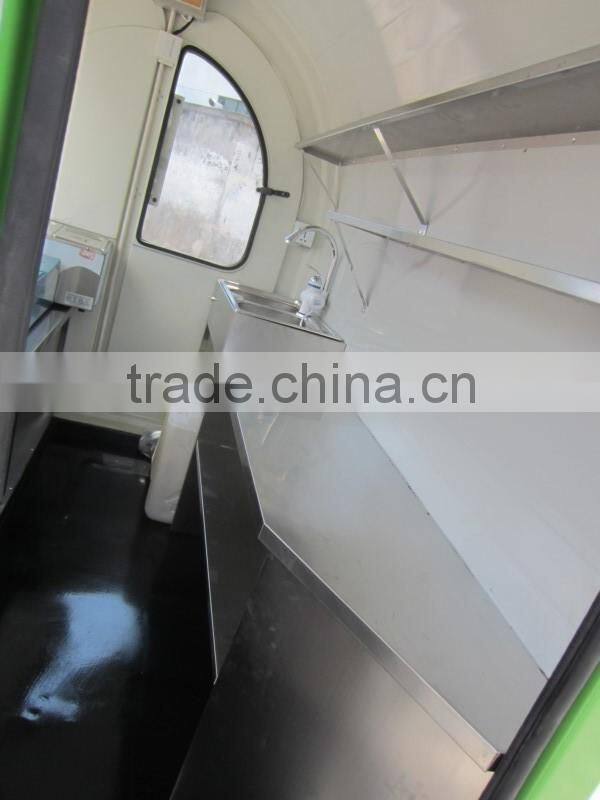 Best designed mobile food cart with big wheels and window for sale