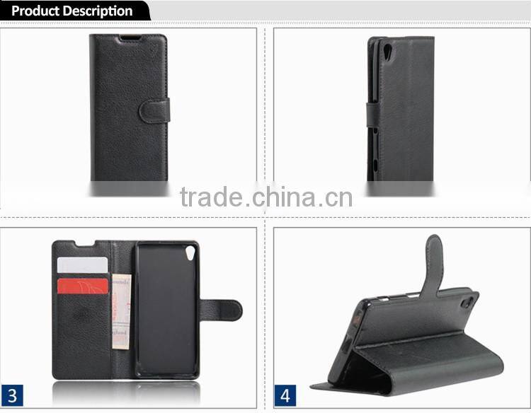 Best Selling Lychee Skin Wallet PU Leather Case For Sony Xperia XA Filp Cover Bulk Buy From China