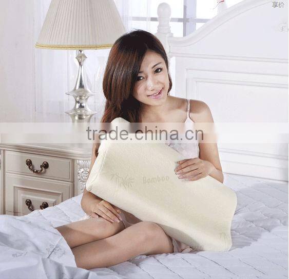 Natural memory foam filled bamboo fiber pillow