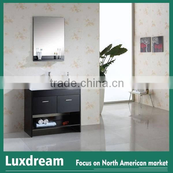 Contemporary Simple Bathroom Vanity with Single Drop-in Sink from china