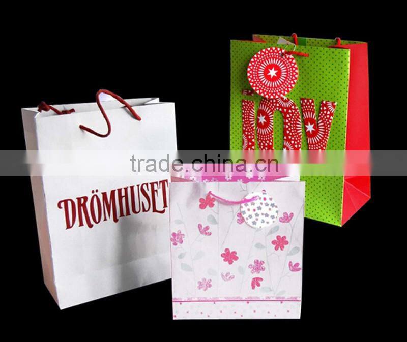 Fetival gift paper bag,Christmas shopping paper bag