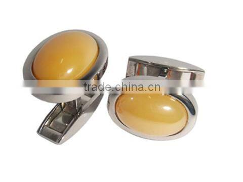 2012 semi-precious titanium cufflink,titanium cufflink with semi-precious stone