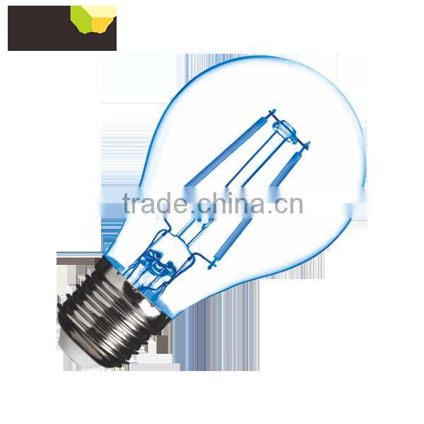 glass body material and e27 base blue light led decorative bulb