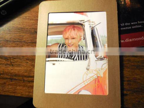 Standing Paper Photo Frame Mini Frame Single Tabletop Frame folding paper photo frame