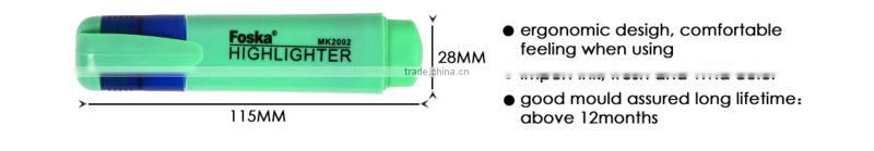 Hot Sale Good Quality Classic Highlighter marker/Stationery Highlighter Marker