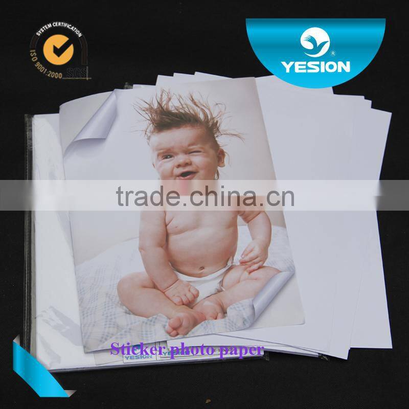 135gsm glossy adhesive photo paper with high quality China manufacturer professional factory
