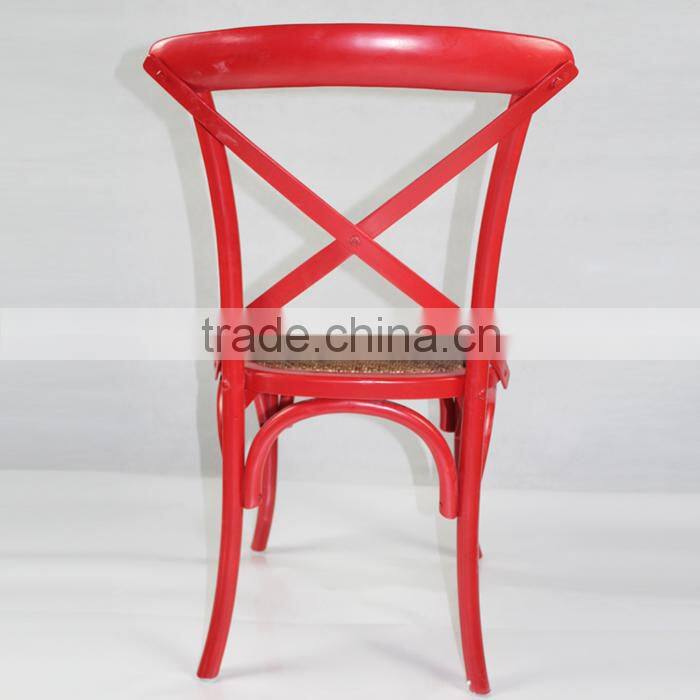 X back side chair/Provincial cross back dining chair/Antique classic X cross back chair