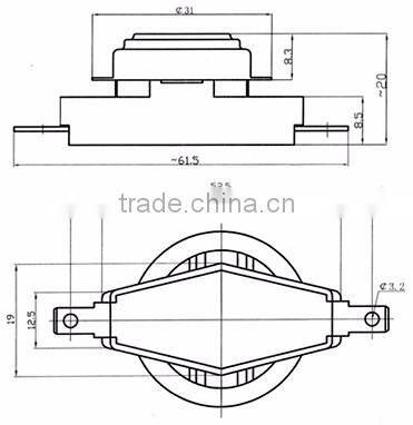 3/4" KSD301 40A High Current Thermostat