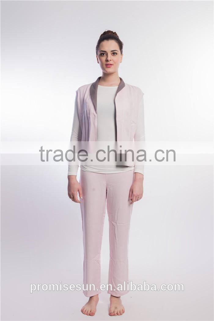 100% rayon double side women vest for sports