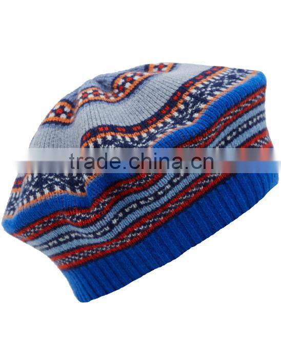 Crochet Beanie Hat Cable Knit Beret basque berets