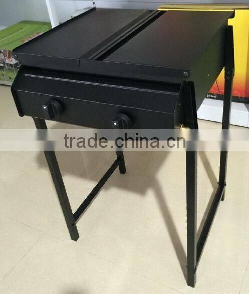 korean restaurant industrial tabletop gas grill with 4 burner