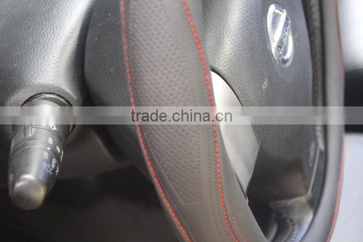 leather automobile classic steering wheel cover and The automobile steering wheel