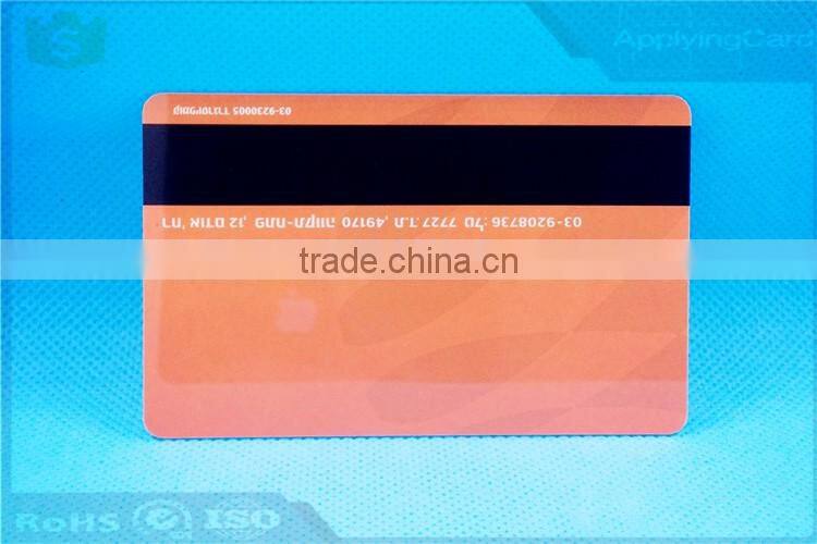 Factory price Gold Supplier Loco 300oe/Hico 2750oe Magnetic stipe Card with Customize track 1/2/3