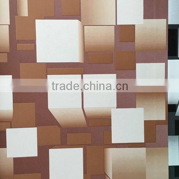 high quality 3d pvc wallpaper with new design