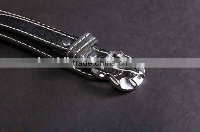 Men's leather belt men genuine leather belt alloy pin buckle man belt