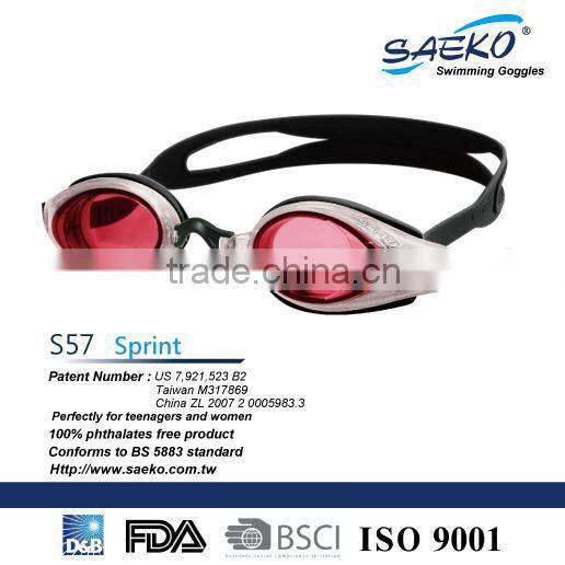 Sprint - Hot Sell Rose Color Design for Women Quick Strap Adjustment Swimming Goggles 2016