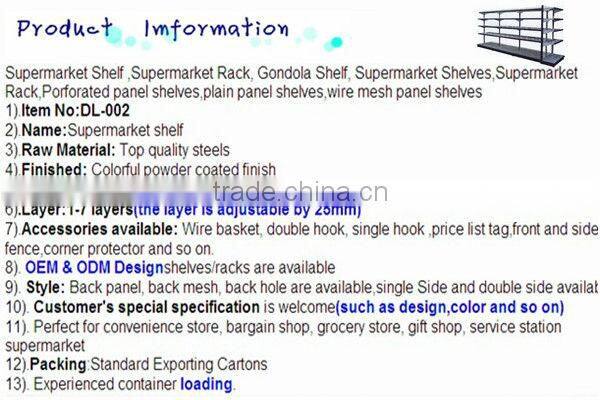 Gondola Shelf Display Good Qunailty