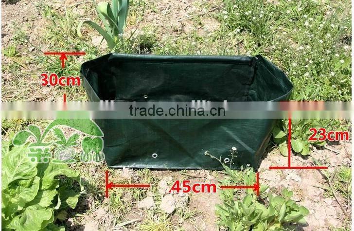 100L Dark Green Reusable Rectangle Tomato Grow Planter Bag With Wire ,Square Patio Tomato Planting/Growing Bag,Tomato Planter