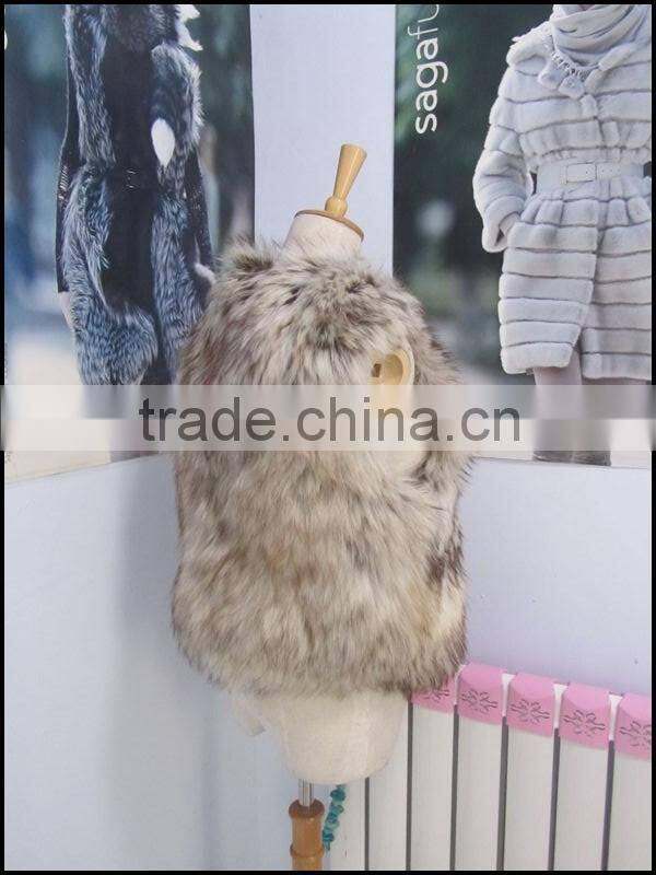 fashion style raccoon fur vest 1317