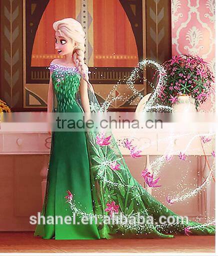 2016 Halloween Popular frozen elsa dress wholesale children girl dress