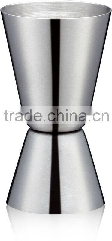 Brushed Double-sided Bartending Cocktail Jigger - Fine Stainless Steel Barware for Your Enjoyment