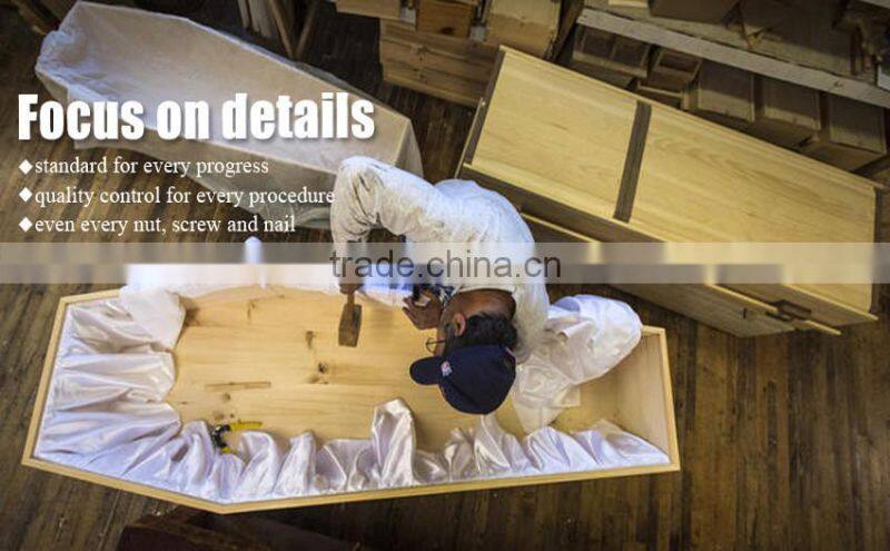 New European style funeral wooden wholesale cheap wood coffin