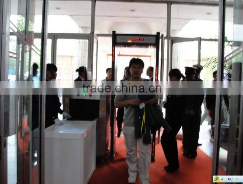 Pinpoint factory level high sensitvity walk through archway door usage security metal detector gate