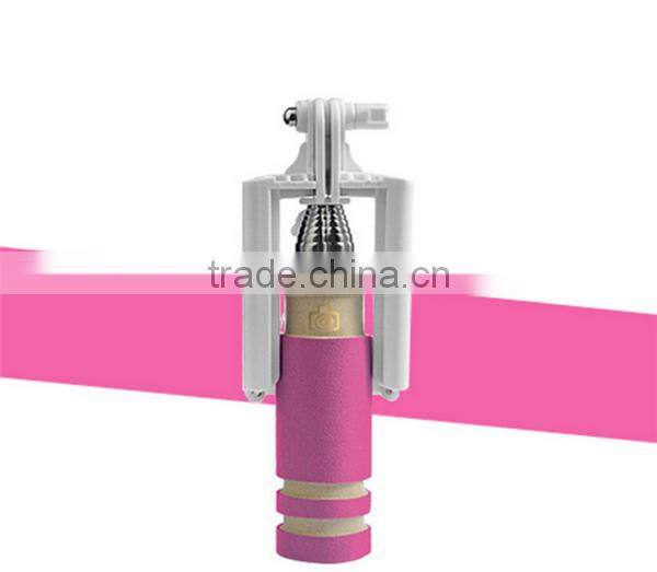 Handheld monopod selfie stick, monopod with cable, telescopic hot stick