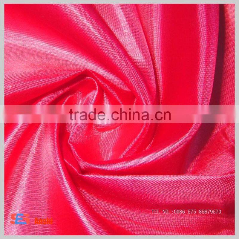 Polyester 210t Habutai fabric taffeta fabric for lining fabric china wholesale