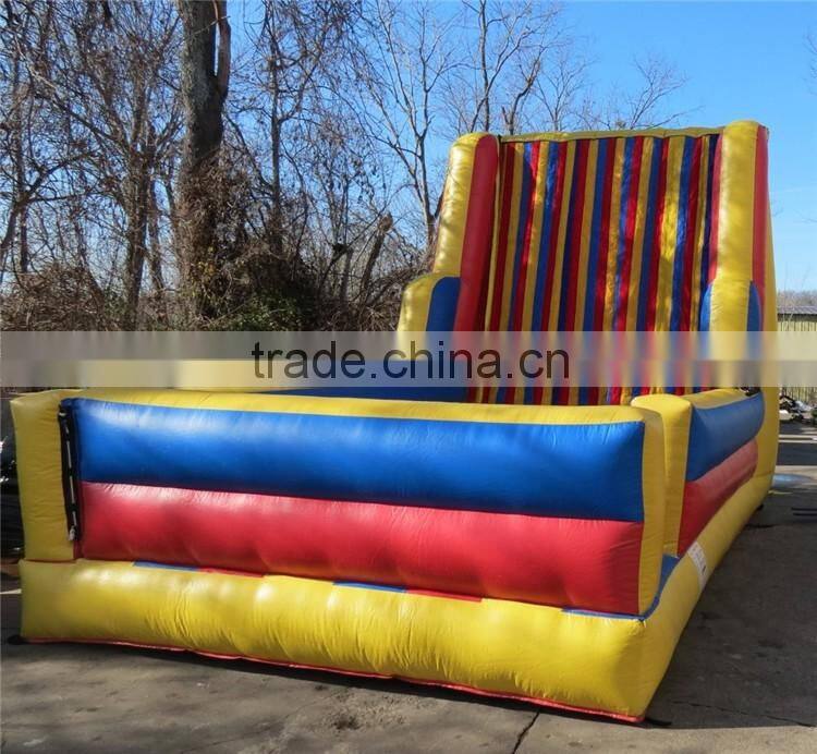 inflatable sticky wall, adults and children velcroo jump wall