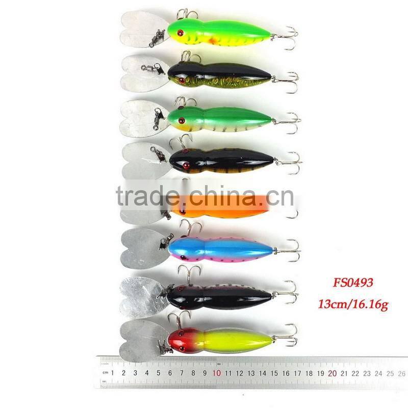 Fishing Lures 13cm/16.16g Minnow fishing bait fishing tackle 4# high carbon steel anchor hook