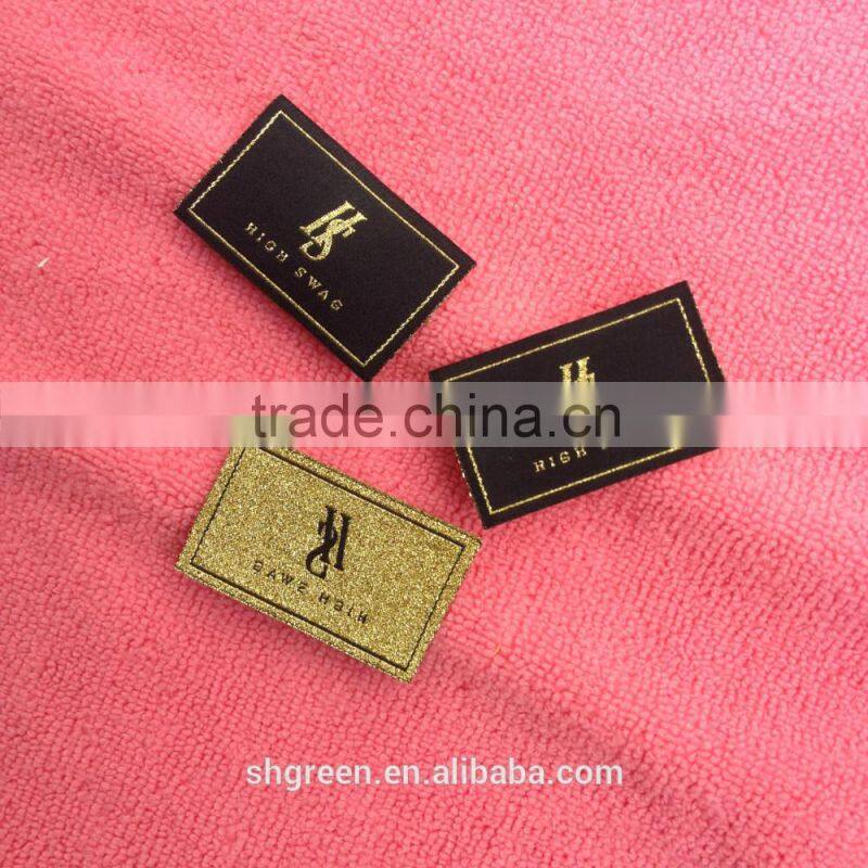 mitre fold weaving clothing label,woven neck tag