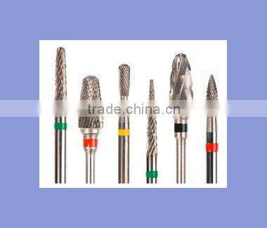 Dental burr made of tungsten carbide material