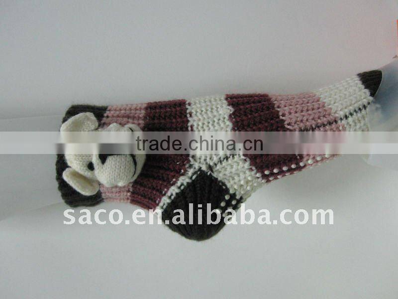 Fashion children's sock with the dog pattern on it