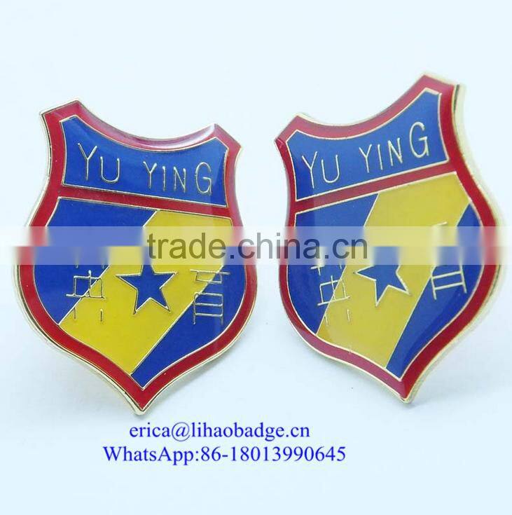 Custom Cheap Soft enamel Metal Security Badges Lapel Pin No Minimum