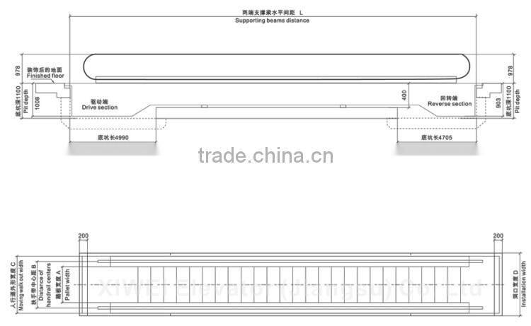 Indoor & outdoor Automatic Escalator -- Commercial XIWEI Brand
