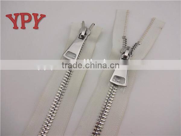10# two way slider metal zipper with 110cm,O/E,0.145kg/pc