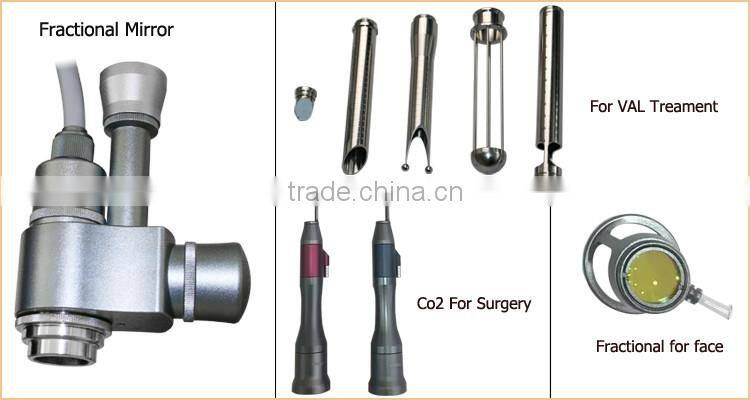 High energy rf tube vaginal rejuvenation rf co2 fractional laser machine