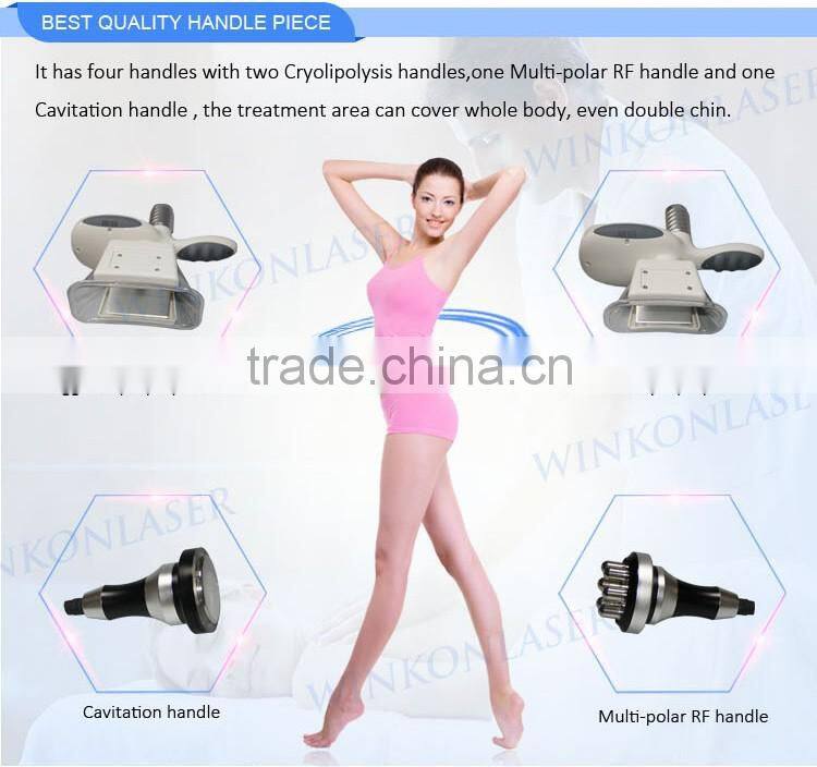 cryolipolysis cool shaping machine / cryolipolysis slimming with RF CAVITATION multifunction system