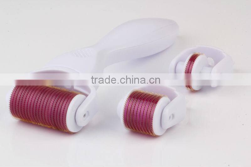 High quality and popular ! NL-301micro needle skin 180/600/1200 needles head dermaroller 3 in 1