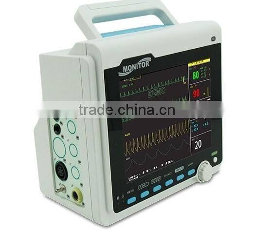 8.4-inch 5-Parameter Vet Patient Monitor with low price ECG, NIBP, SPO2, RESP, TEMP, PR